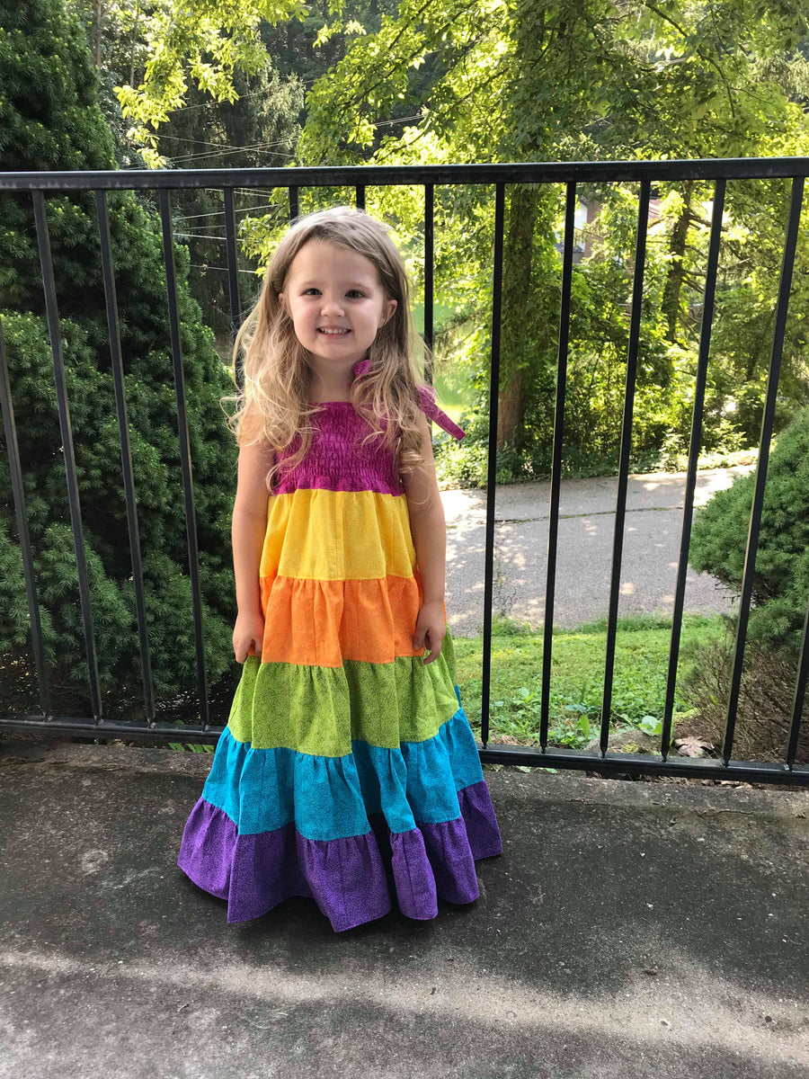 rainbow denim dress Dreams Maxi – and Ruffles When Bollywood Divas Wore elasticated cuffs Outdoor wedding dress Size:EU 46 - US 13 - UK 12